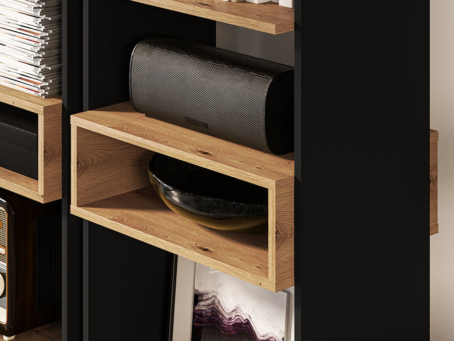 Regal – TRIS 02 – Modernes Standregal mit Holzoptik