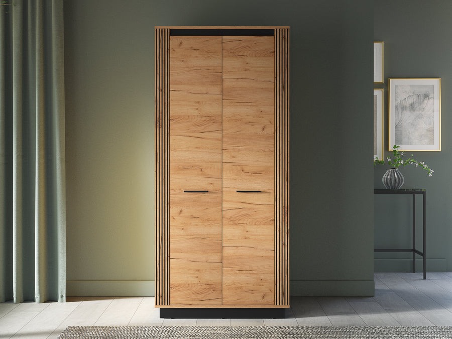 Kleiderschrank – URSO 03 – Eleganter Stauraum im modernen Holz-Look