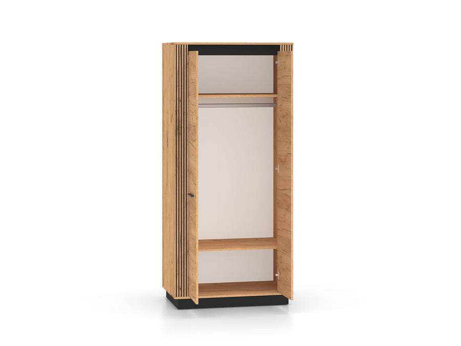 Kleiderschrank – URSO 03 – Eleganter Stauraum im modernen Holz-Look