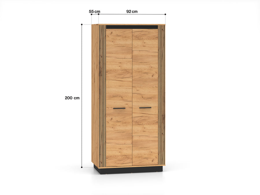 Kleiderschrank – URSO 03 – Eleganter Stauraum im modernen Holz-Look