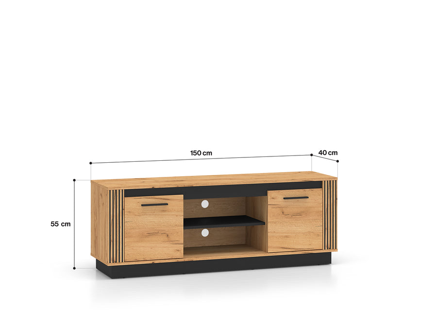 TV-Schrank – URSO 08 – Moderner TV-Unterschrank mit Holzoptik