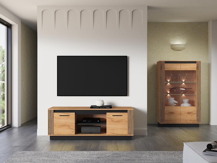 TV-Schrank – URSO 08 – Moderner TV-Unterschrank mit Holzoptik