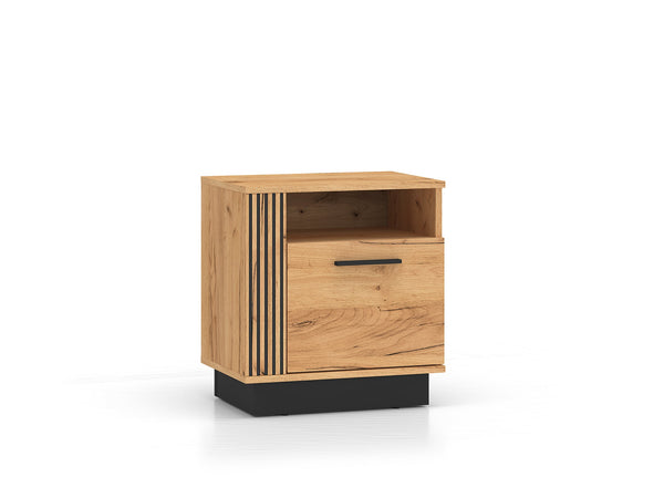 URSO Nachttisch – 50 cm – Moderner Beistelltisch mit Holzoptik