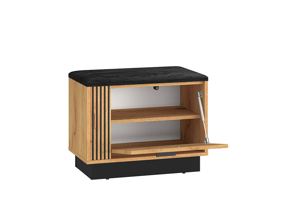 Schuhschrank – VASCO – Moderner Schuhturm mit Holzoptik