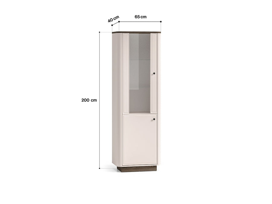 Vitrine – VILAVIO 01 – Elegantes Design mit sanften Rundungen