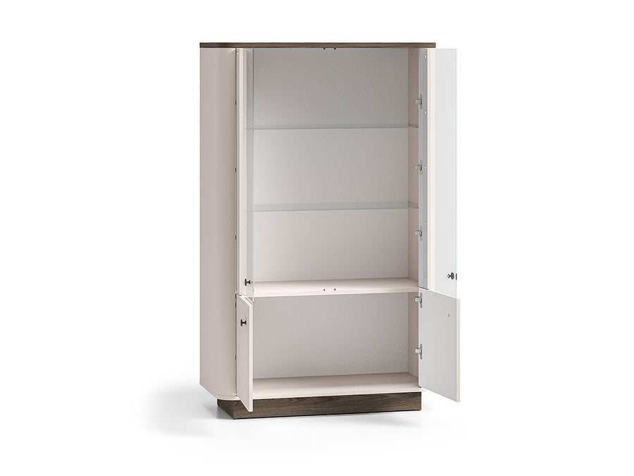 Vitrine – VILAVIO 02 – Elegante Präsentation mit abgerundeten Kanten