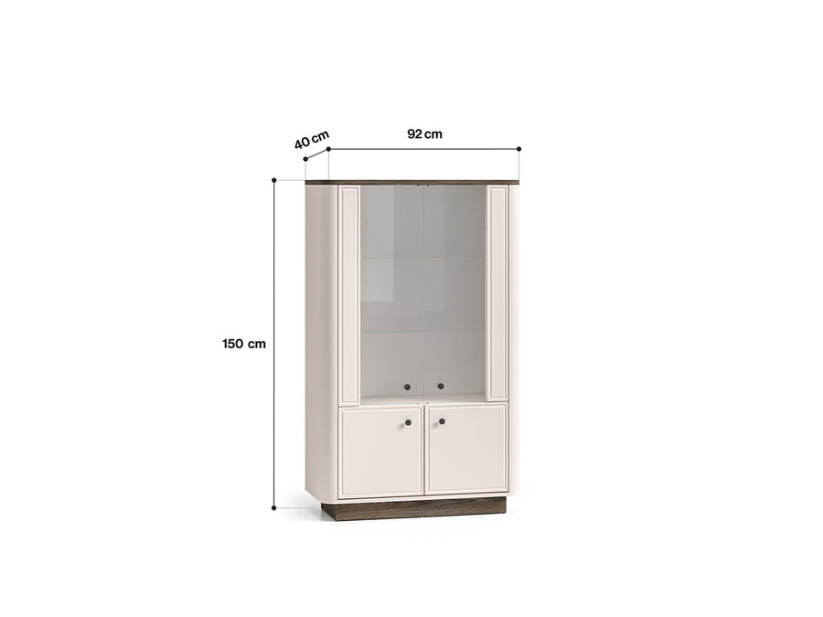 Vitrine – VILAVIO 02 – Elegante Präsentation mit abgerundeten Kanten