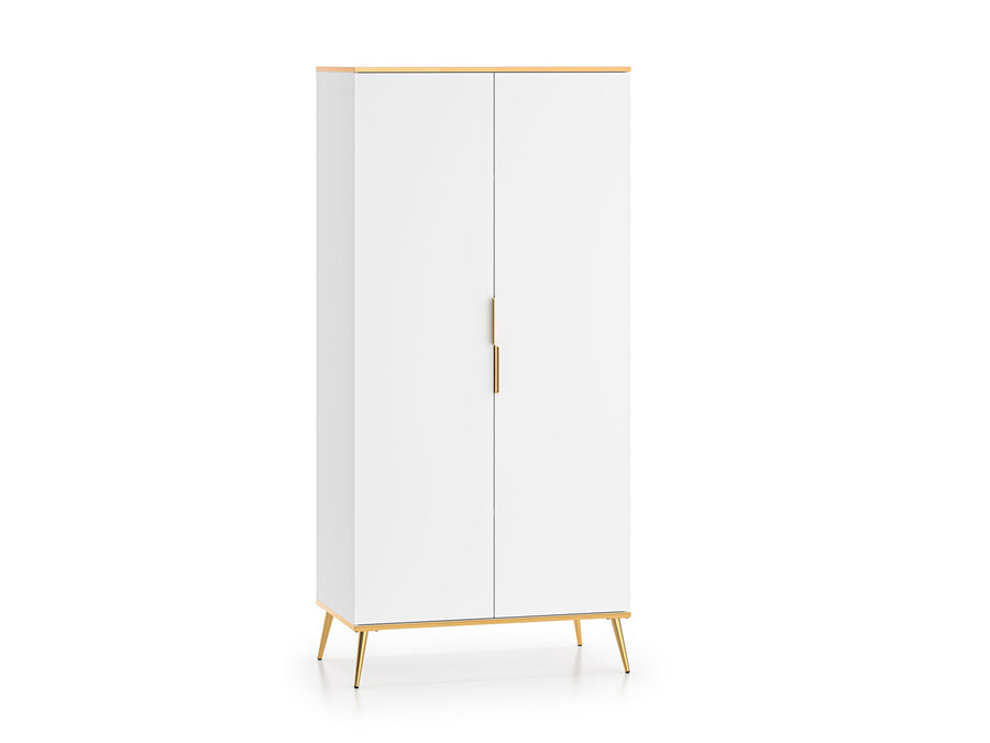 Kleiderschrank – VITERBO 01 – Moderner Drehtürenschrank mit Stauraum