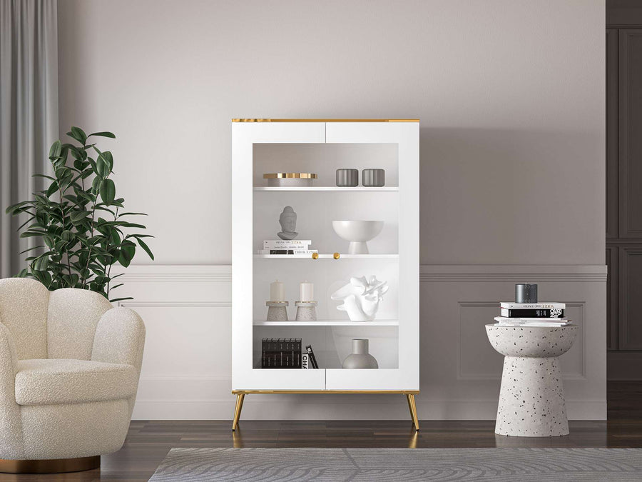 Vitrine – VITERBO 02 & 03 – Moderner Glasvitrinenschrank mit Stauraum
