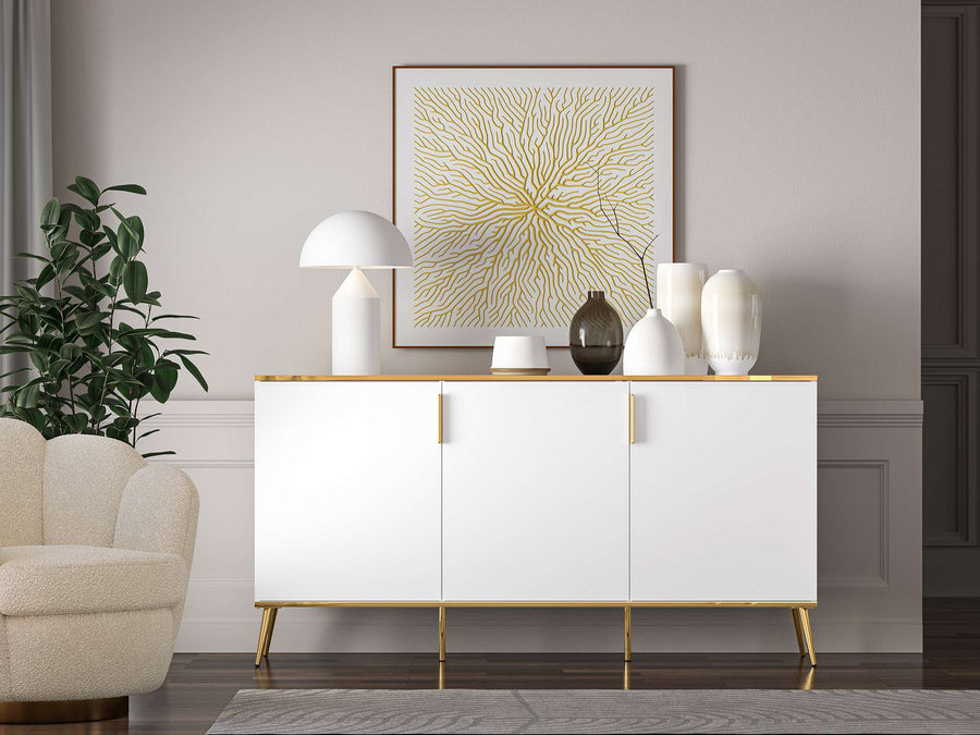Kommode – VITERBO 04 – Moderner Sideboard & Kommode in Weiß Matt