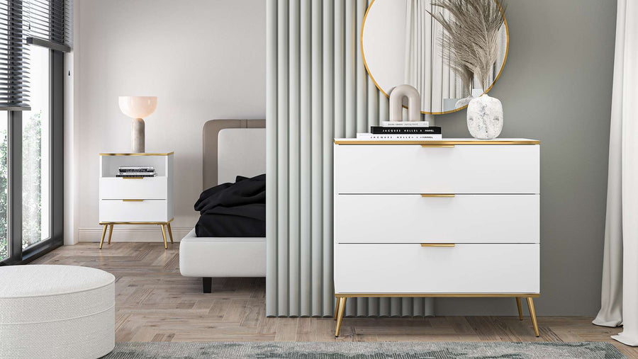 Sideboard – VITERBO 05 – Moderner Sideboard in Weiß Matt