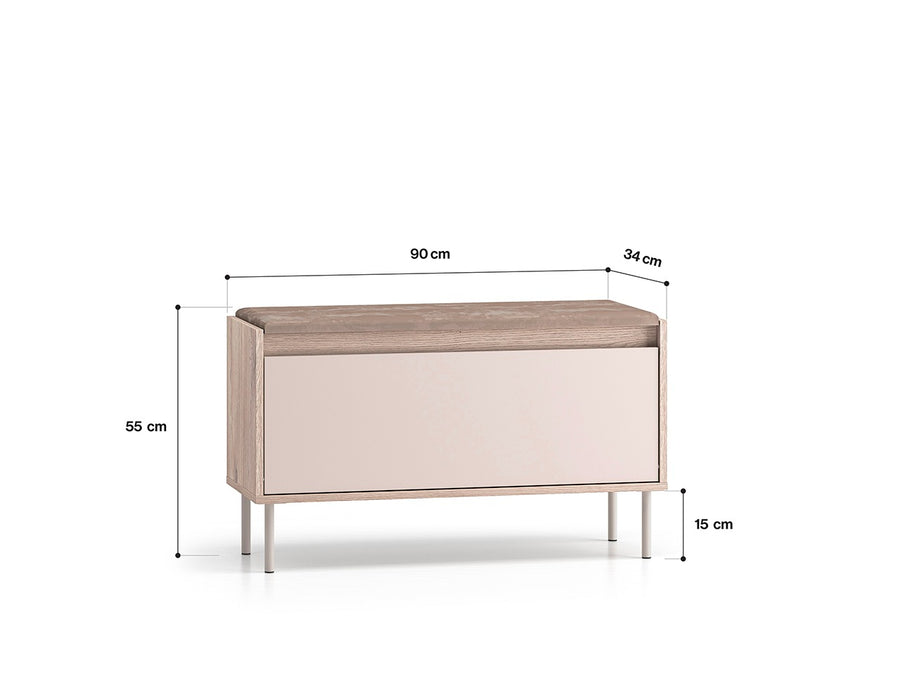 Schuhschrank – VOCO – Elegante Sitzbank mit Stauraumfunktion