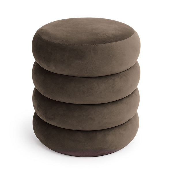 Sitzhocker – SNUGGO – Eleganter Samthocker mit Stauraum im modernen Design