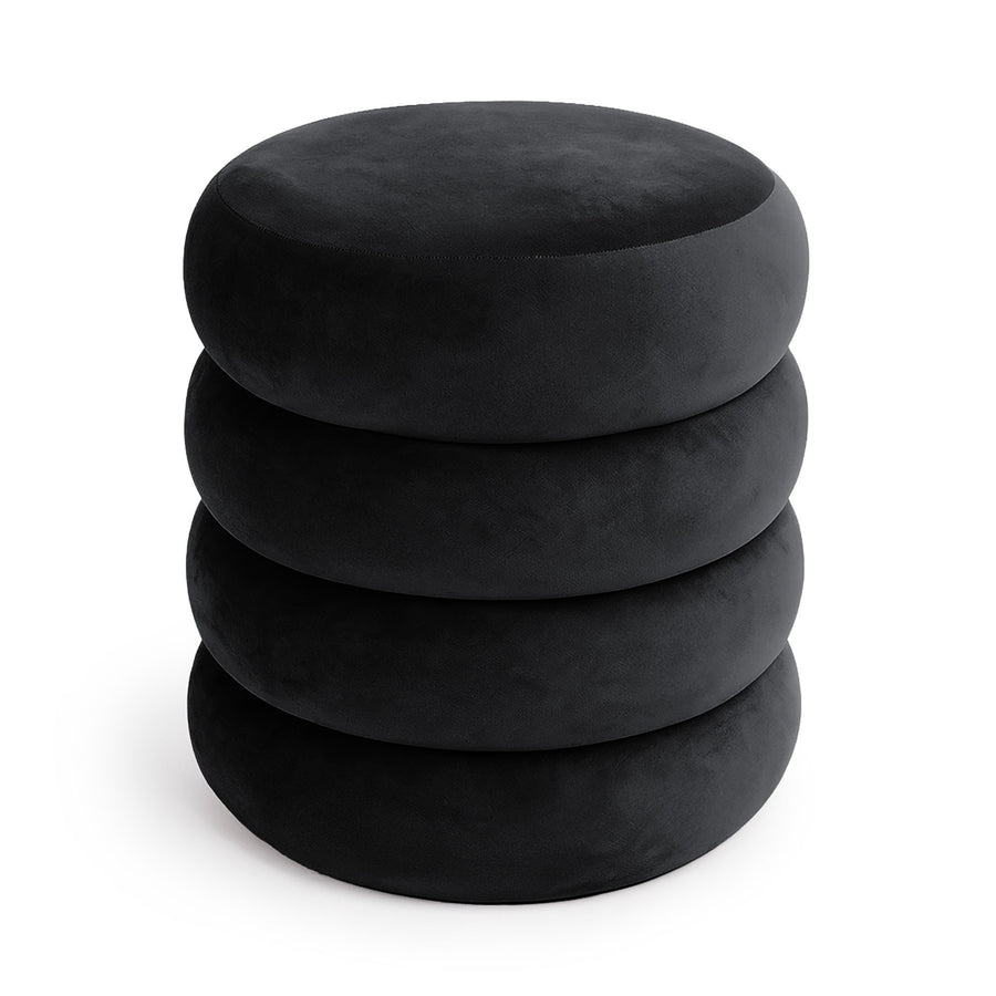 Sitzhocker – SNUGGO – Eleganter Samthocker mit Stauraum im modernen Design