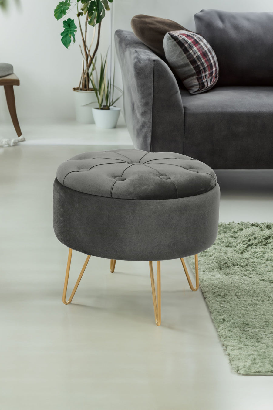 Sitzhocker – CARO – Elegantes Design mit praktischem Stauraum