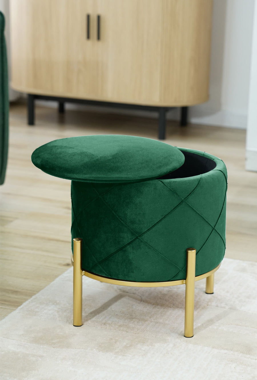 Sitzhocker – SAVANA – Elegantes Design mit praktischem Stauraum