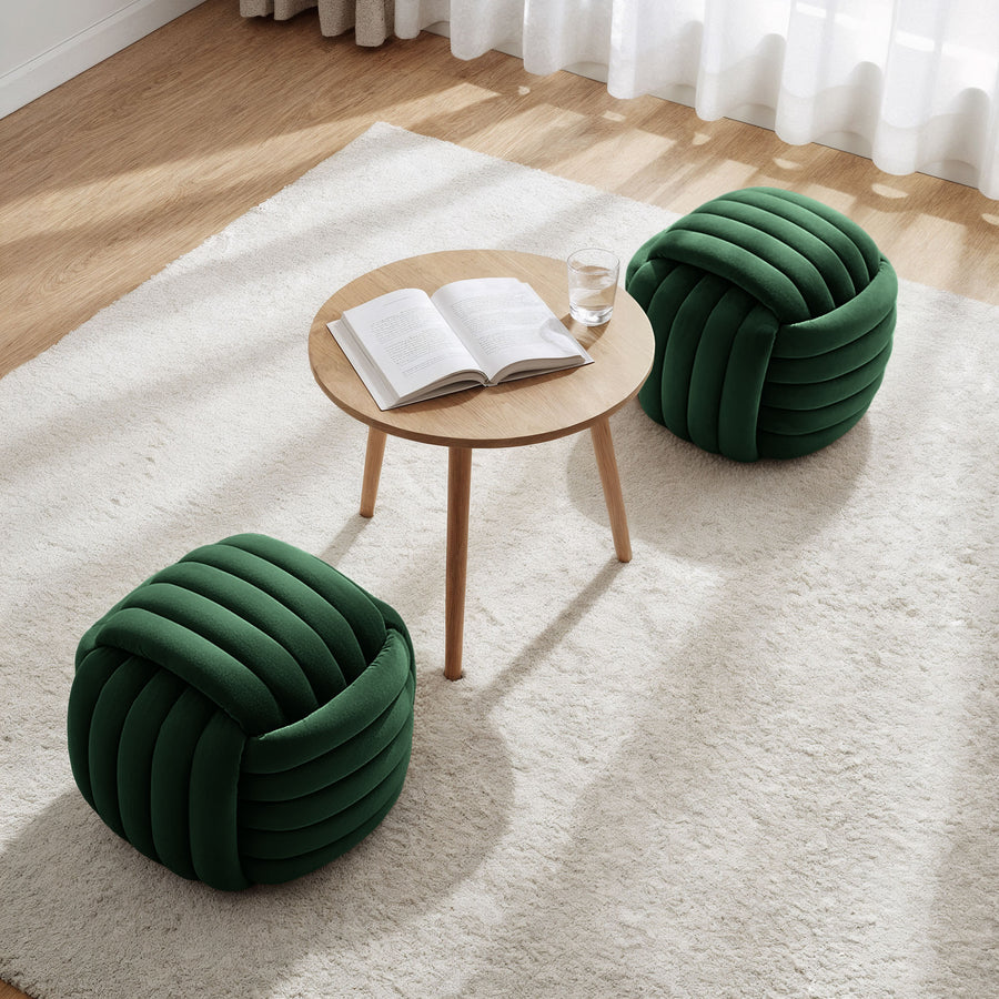 Sitzhocker – NILO – Stilvoller Flechtpouf für modernes Wohnen