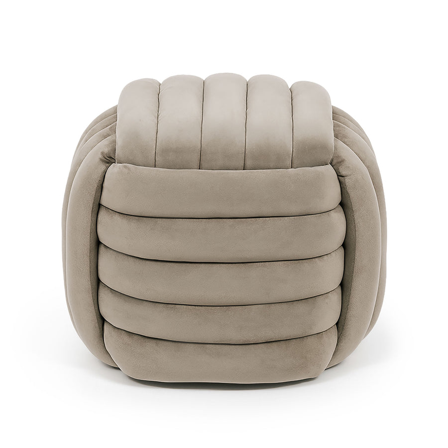 Sitzhocker – NILO – Stilvoller Flechtpouf für modernes Wohnen