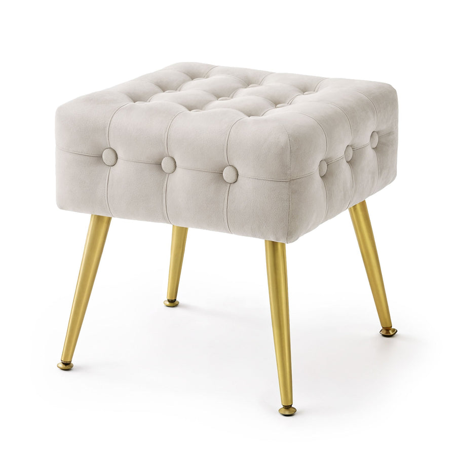 Sitzhocker  – QUADRA – Eleganter Sitzhocker im modernen Glamour Stil