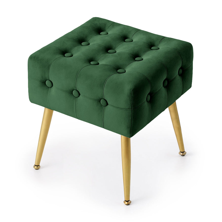 Sitzhocker  – QUADRA – Eleganter Sitzhocker im modernen Glamour Stil