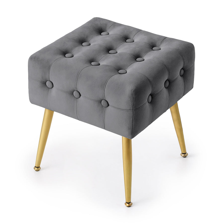 Sitzhocker  – QUADRA – Eleganter Sitzhocker im modernen Glamour Stil