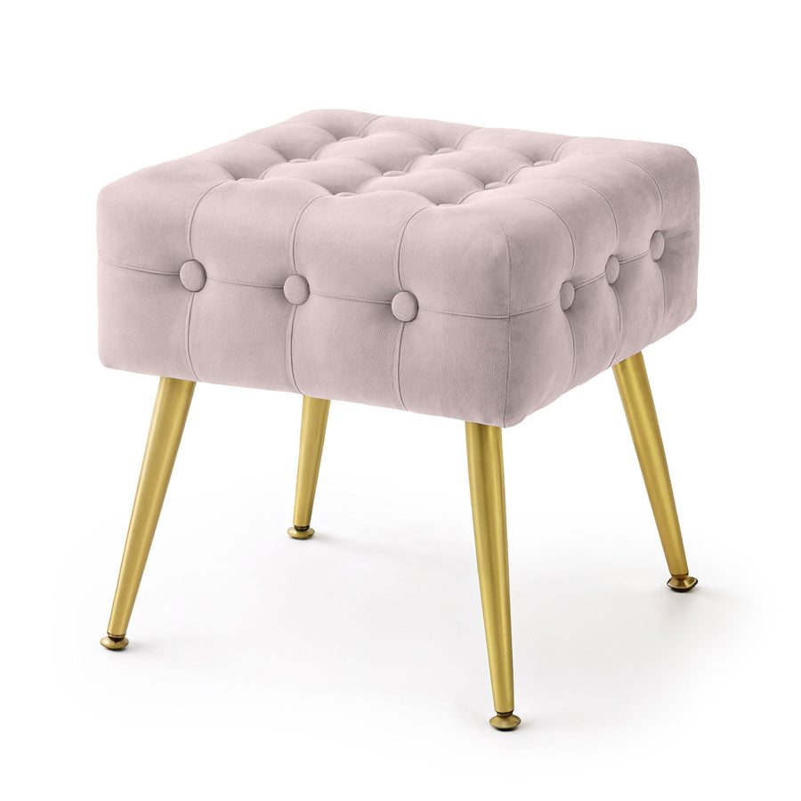 Sitzhocker  – QUADRA – Eleganter Sitzhocker im modernen Glamour Stil
