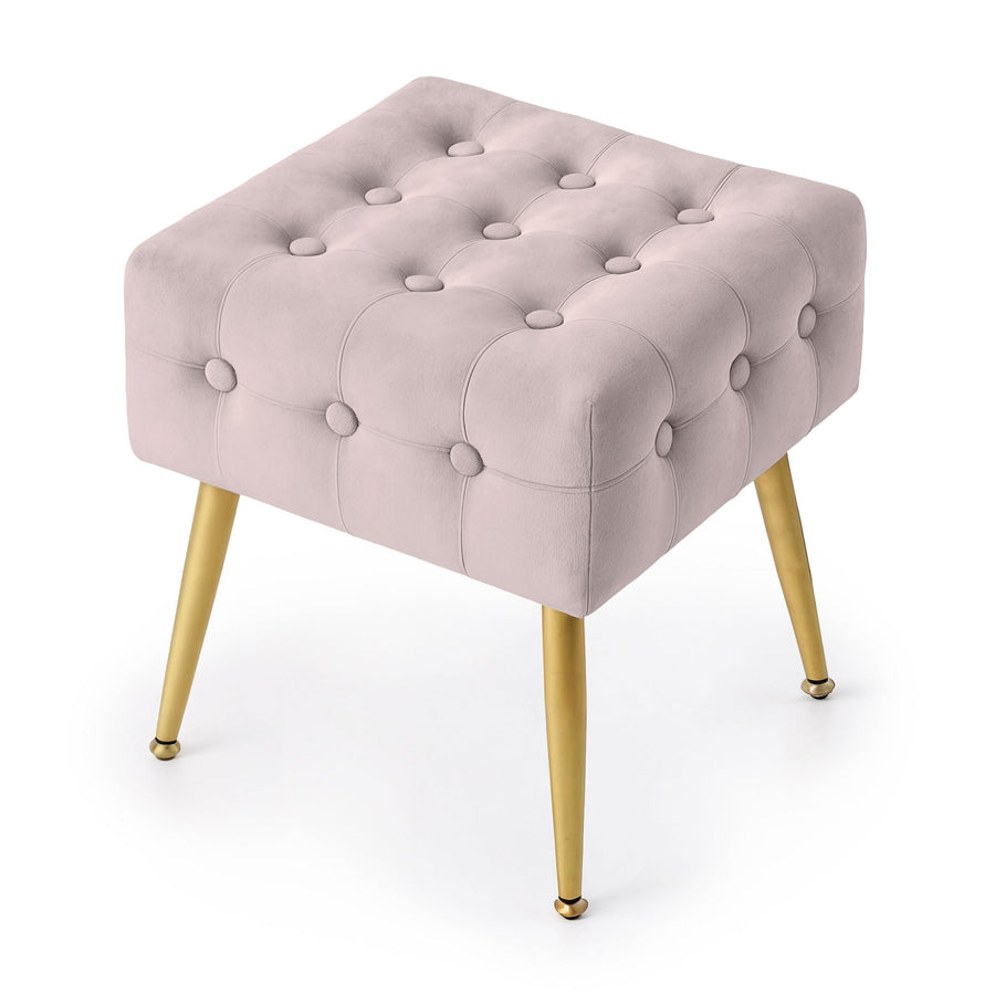 Sitzhocker  – QUADRA – Eleganter Sitzhocker im modernen Glamour Stil
