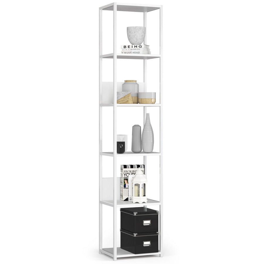 Regal – LOFT – Schmales Metallregal mit sechs offenen Ablagen