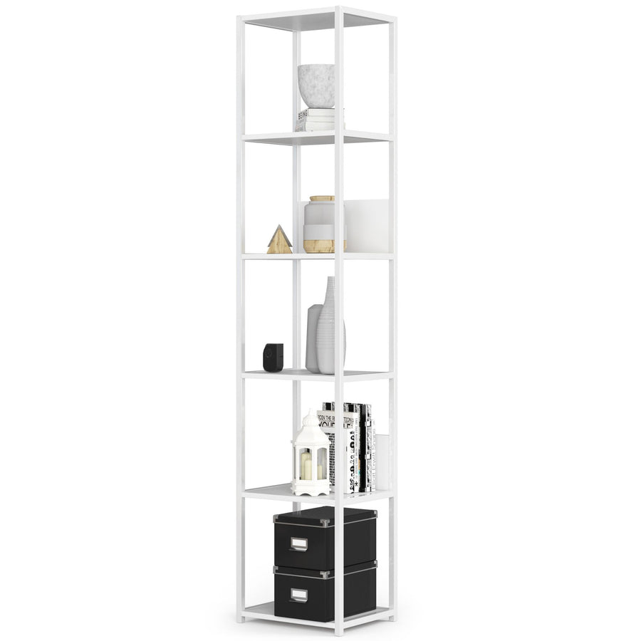 Regal – LOFT – Schmales Metallregal mit sechs offenen Ablagen