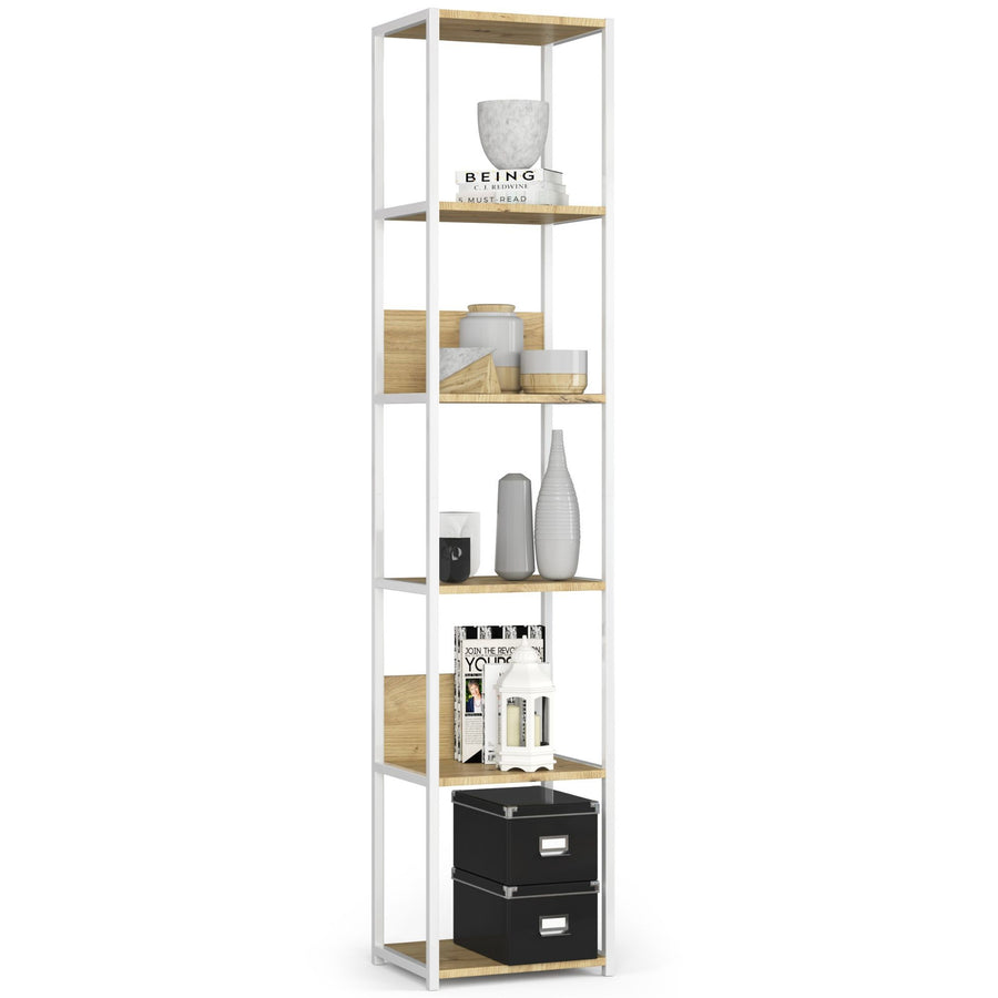 Regal – LOFT – Schmales Metallregal mit sechs offenen Ablagen
