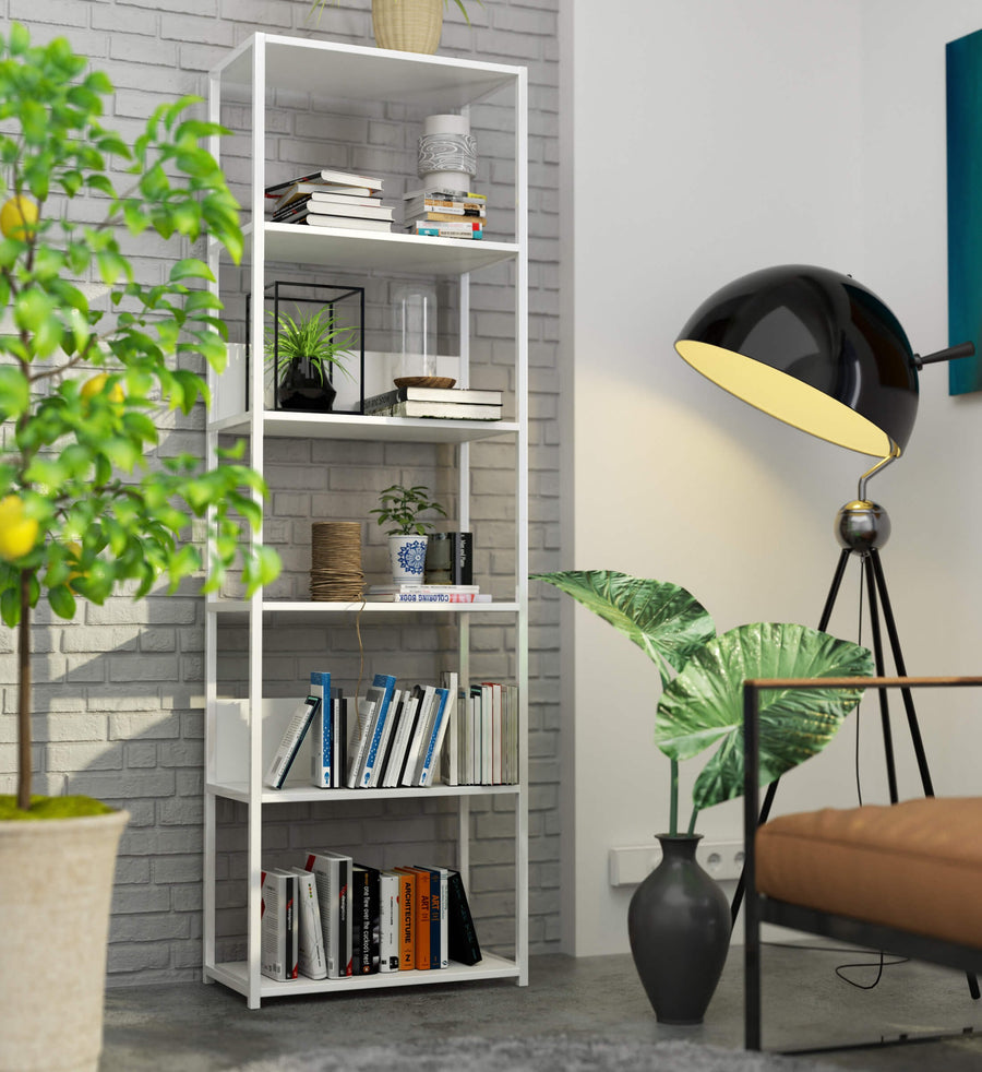 Regal – LOFT – Breites Metallregal mit sechs offenen Ablagen