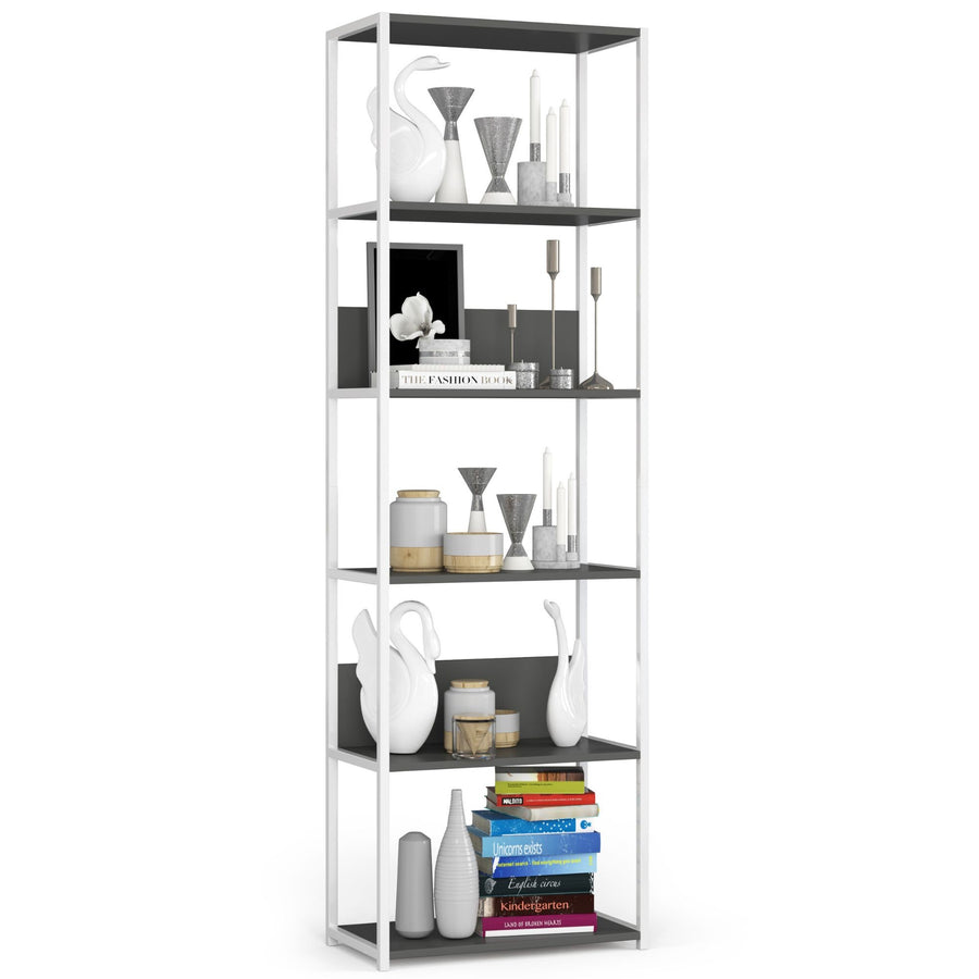 Regal – LOFT – Breites Metallregal mit sechs offenen Ablagen