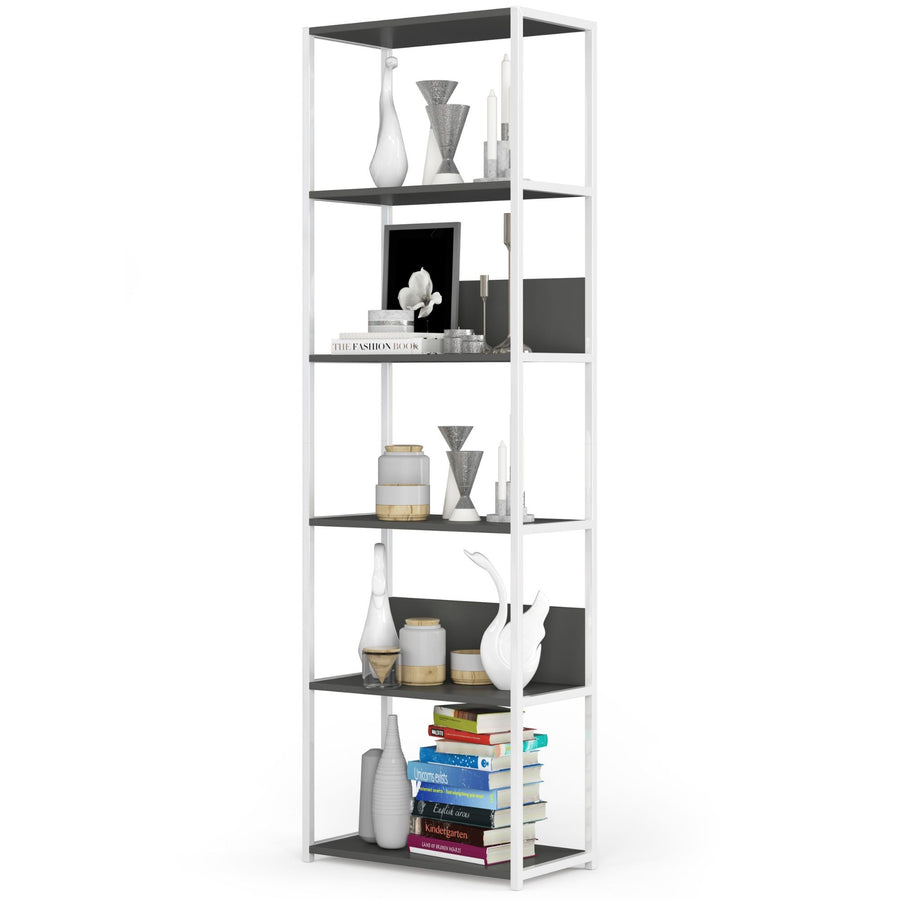 Regal – LOFT – Breites Metallregal mit sechs offenen Ablagen