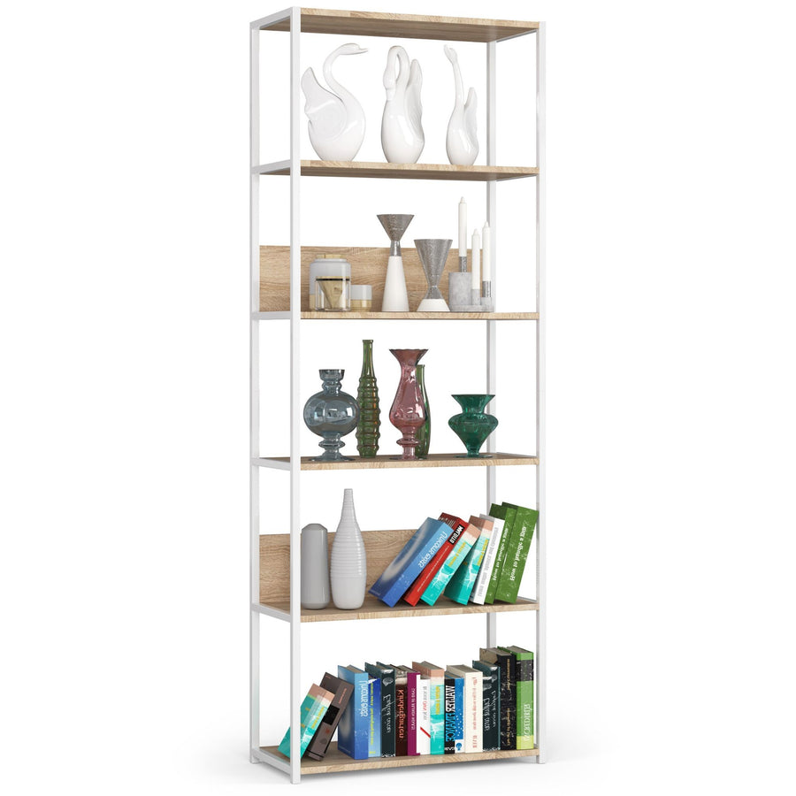 Regal – LOFT – Breites Metallregal mit sechs offenen Ablagen