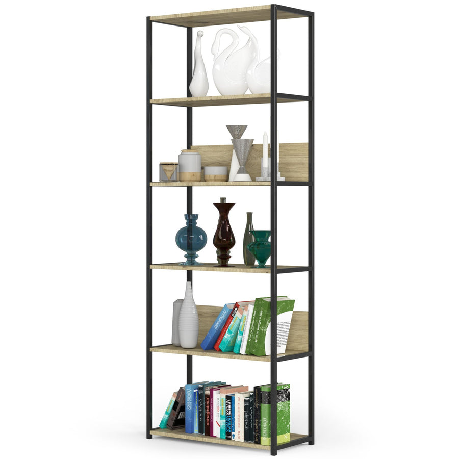 Regal – LOFT – Breites Metallregal mit sechs offenen Ablagen