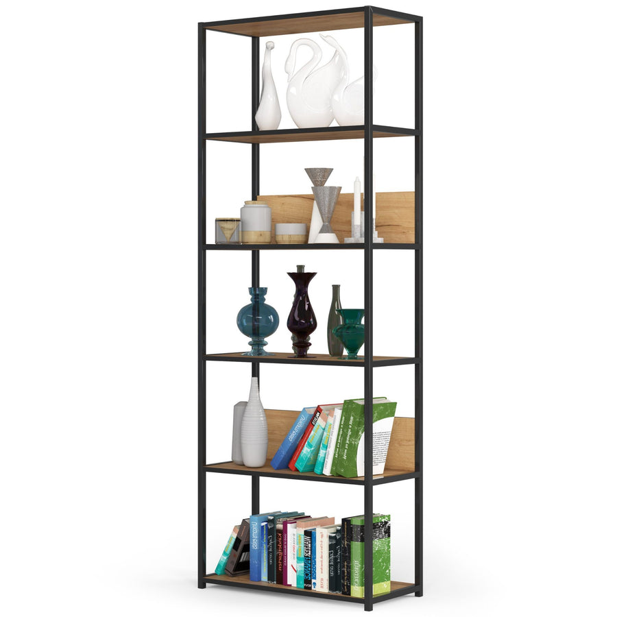 Regal – LOFT – Breites Metallregal mit sechs offenen Ablagen