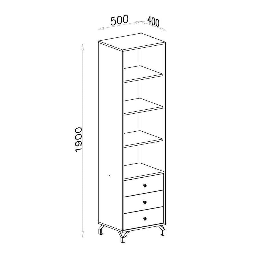 Wohnzimmer Set – 7 Teile – BERGEN System – Weiß – Modernes Design für stilvolles Wohnen