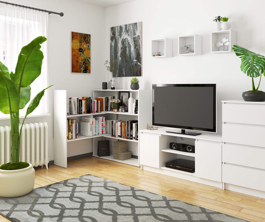 Regal – TWIST – Flexibles Standregal mit verstellbarer Form und modernem Stauraumkonzept