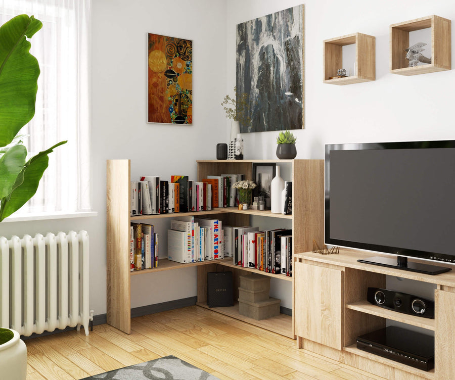 Regal – TWIST – Flexibles Standregal mit verstellbarer Form und modernem Stauraumkonzept