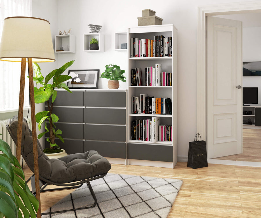 Regal – CLP – Platzsparendes Design mit Schublade für Büro & Wohnraum