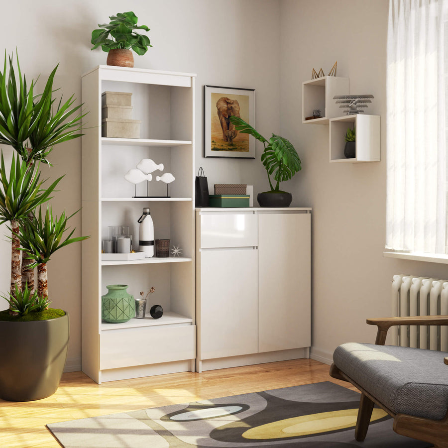 Regal – CLP – Platzsparendes Design mit Schublade für Büro & Wohnraum
