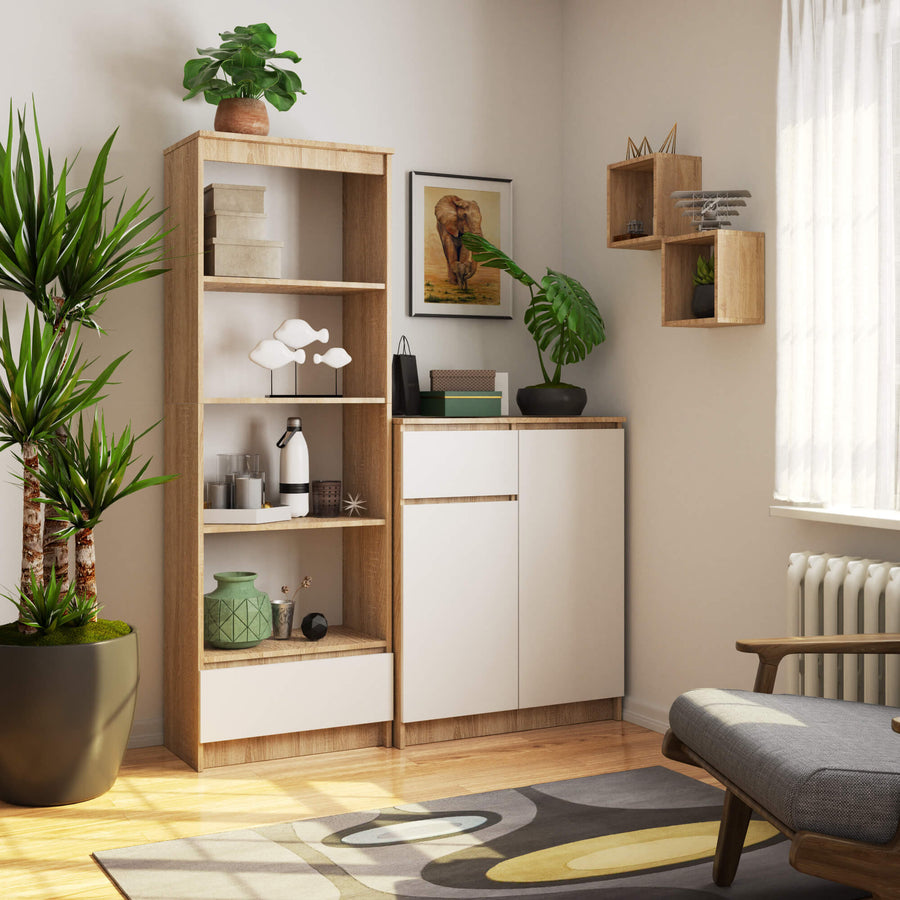 Regal – CLP – Platzsparendes Design mit Schublade für Büro & Wohnraum
