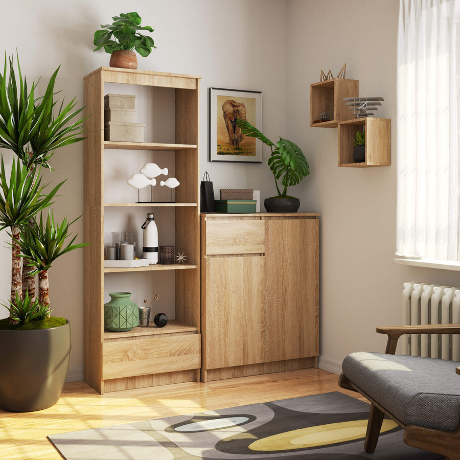 Regal – CLP – Platzsparendes Design mit Schublade für Büro & Wohnraum