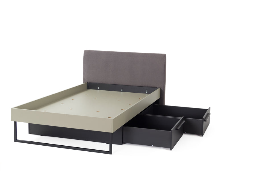 Jugendbett – SERGIO System – 90–120 cm – Modernes Kinderzimmer Bett ohne Matratze