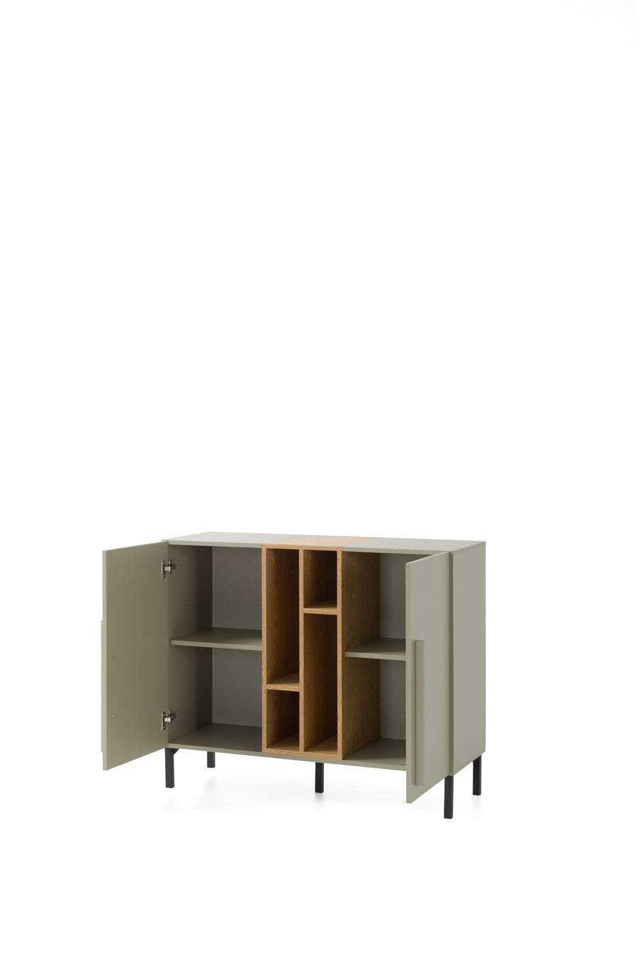 Schlafzimmer Set – 5 Teile – SERGIO System – Grau – Stilvolles Jugendzimmer Komplettset