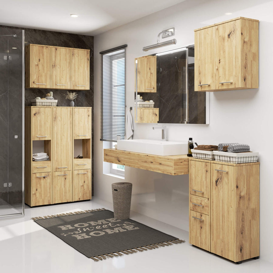 Badezimmerschrank – FIN – Platzsparende Aufbewahrung mit Schublade