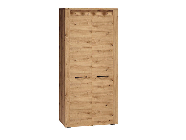 ARTIS 01 Kleiderschrank – 200 cm – Moderner Drehtürenschrank mit Holzoptik