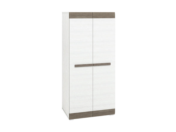 BLANCO 01 Kleiderschrank – 202 cm – Moderner Drehtürenschrank