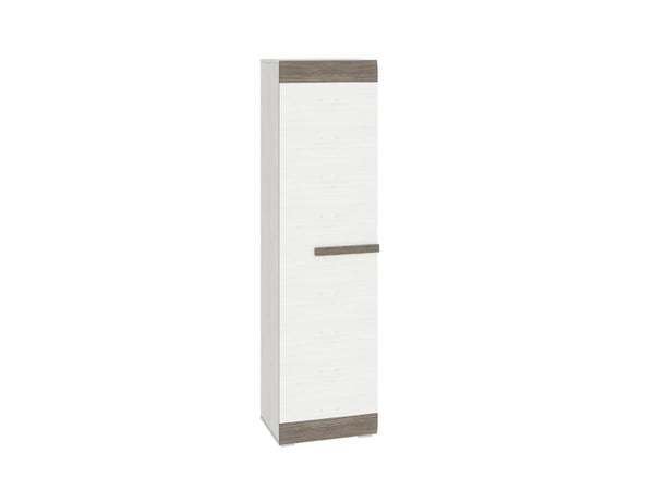 Garderobenschrank – BLANCO 19 – Schmaler Flurschrank mit Kleiderstange