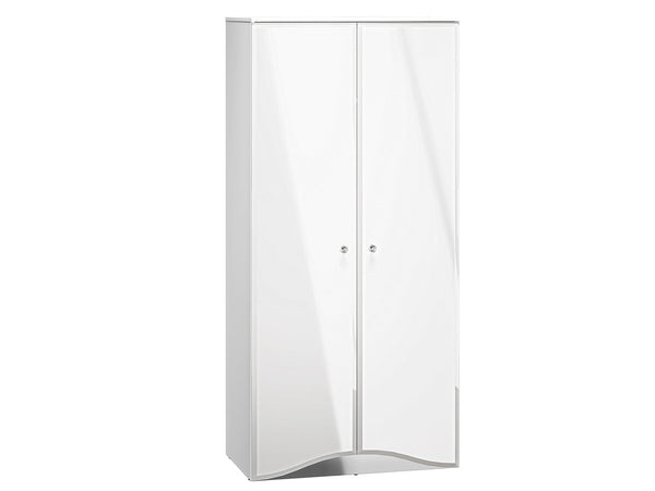 GLAMOUR 08 Kleiderschrank – 90 cm – Moderner Drehtürenschrank mit Hochglanzfront